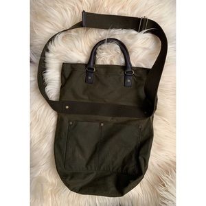 Club Monaco x Millerain Olive Messenger Bag